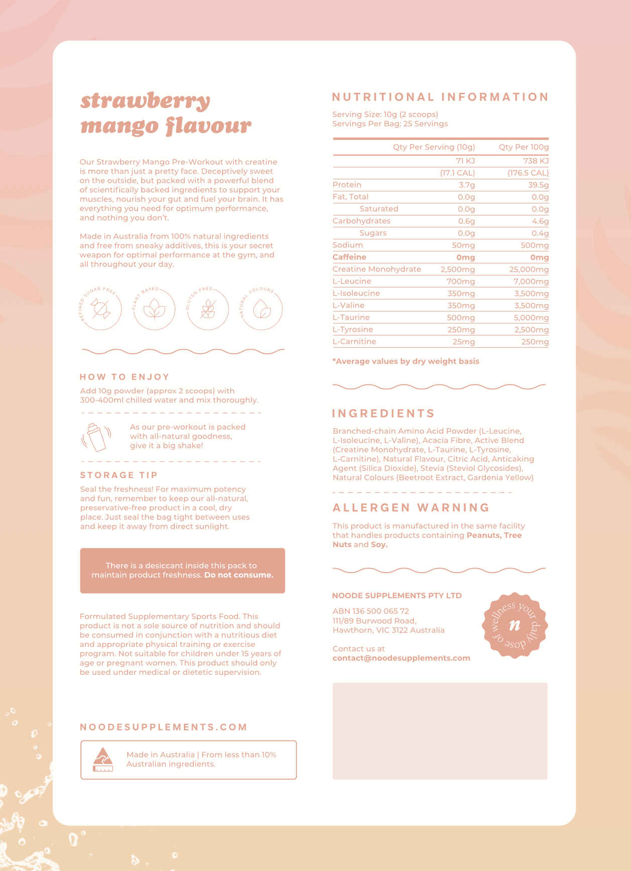 Stim Free Pre-workout